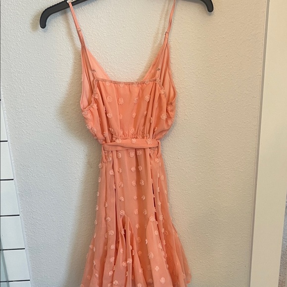 Peach Sleeveless Dress - Picture 3 of 5